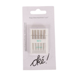 SACHET DE 6 / AIGUILLES MACHINE A COUDRE SPECIAL CUIR X5